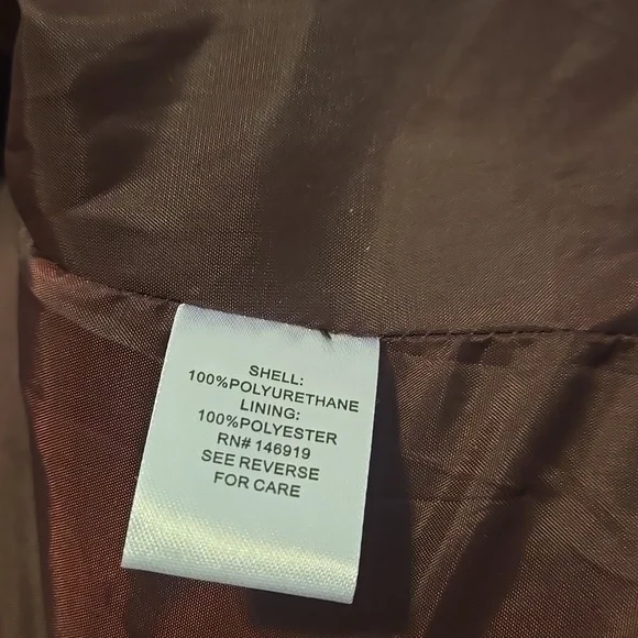 Jaclyn Smith Maroon Moto Polyureethane Jacket - Picture 9 of 9